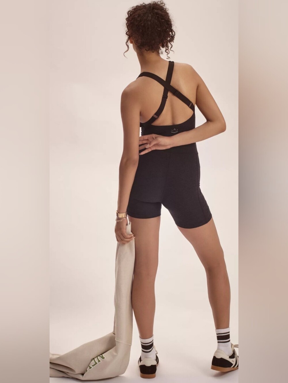 NWOT Beyond Yoga Spacedye Get Up & Go Pocket Biker Jumpsuit SMALL $120